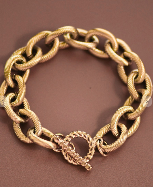 18K Gold Chunky Chain Bracelet