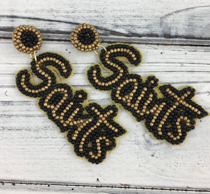 Beaded Saints Earrings