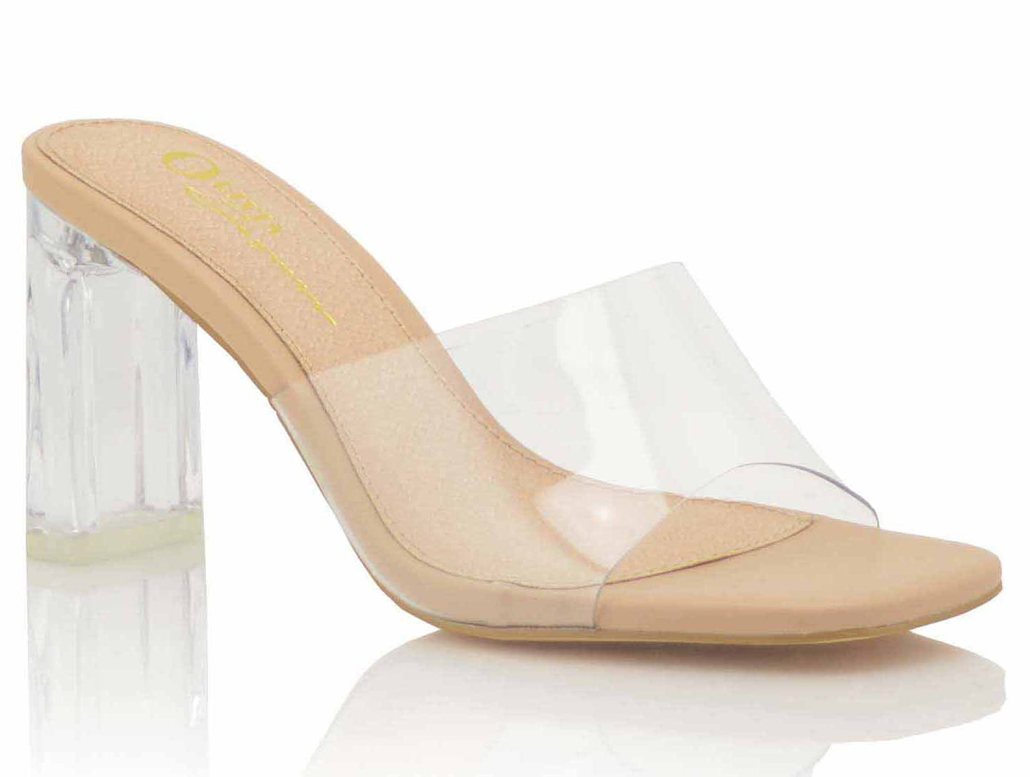 Get Moving Clear Transparent Heels