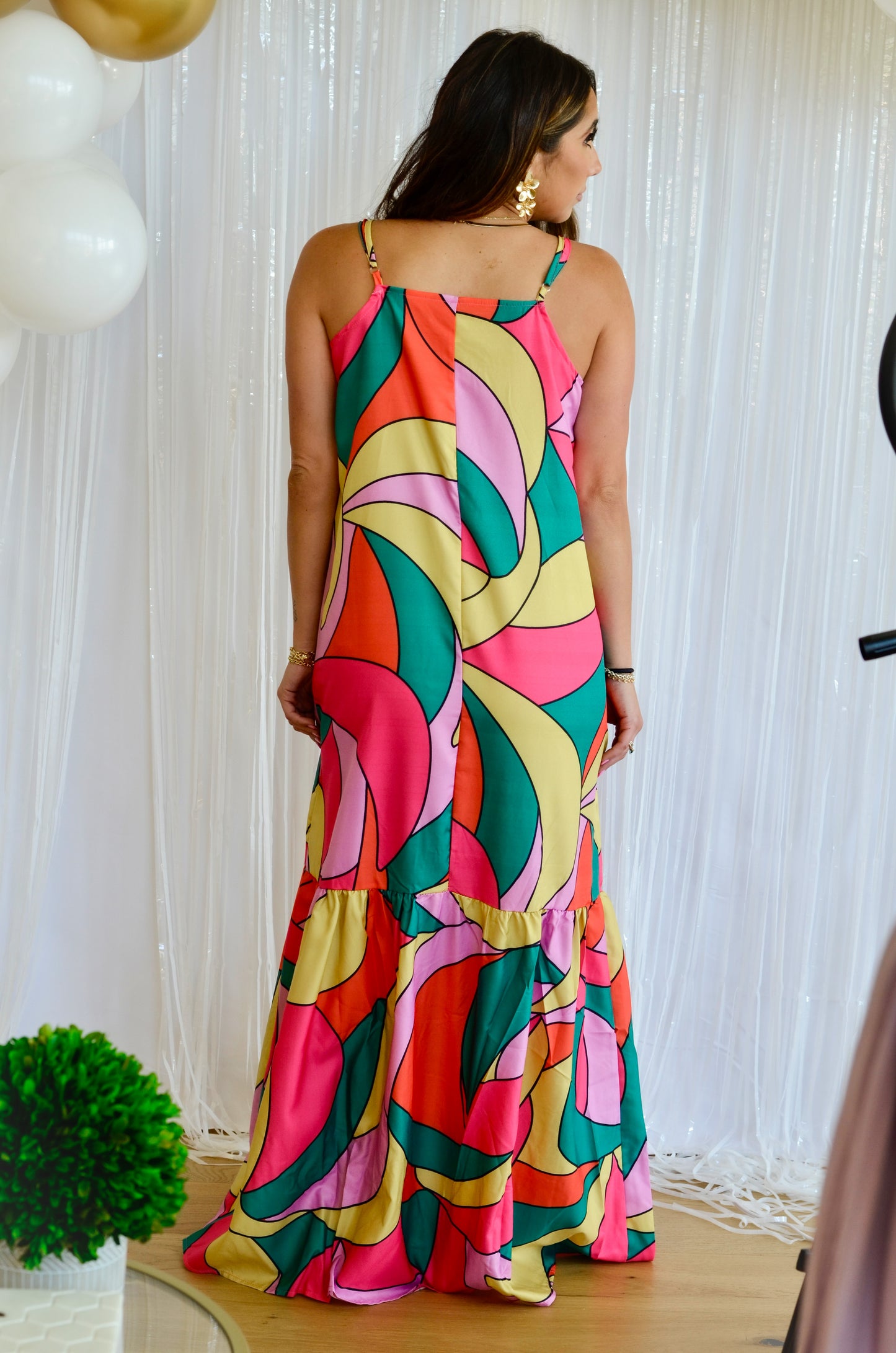 Multicolor maxi dress