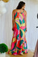 Multicolor maxi dress