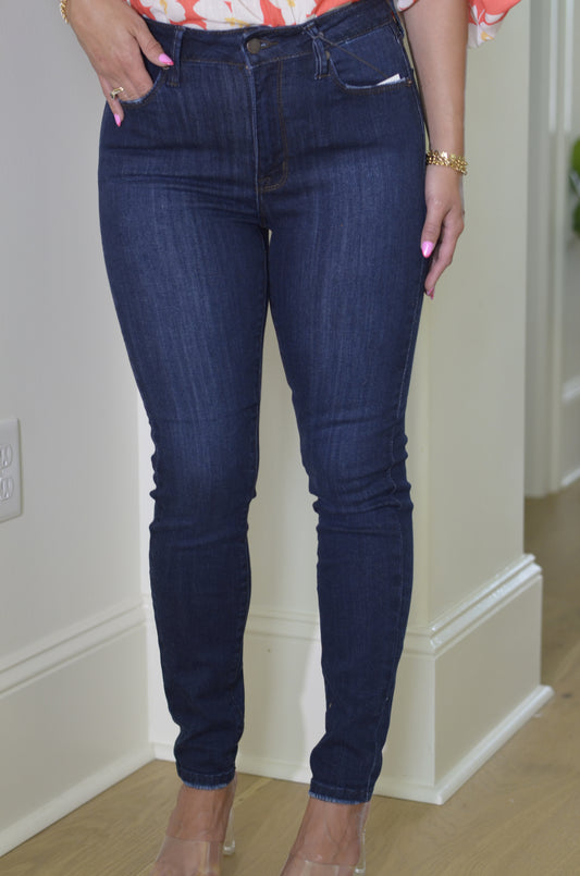 Walk Tall Dark Wash Denim Jeans