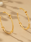 Gold Knot Hoop Earrings