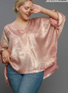 Golden Glow Plus Size Top