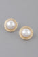 Greek Pearl Stud Earrings