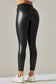 High Waisted Faux Leather Leggings