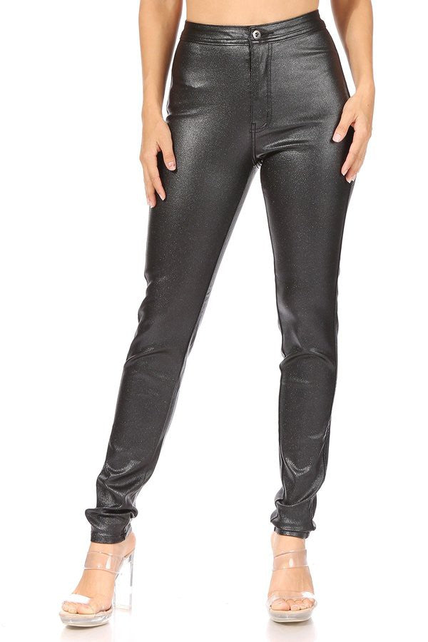 Metallic Stretch Pants