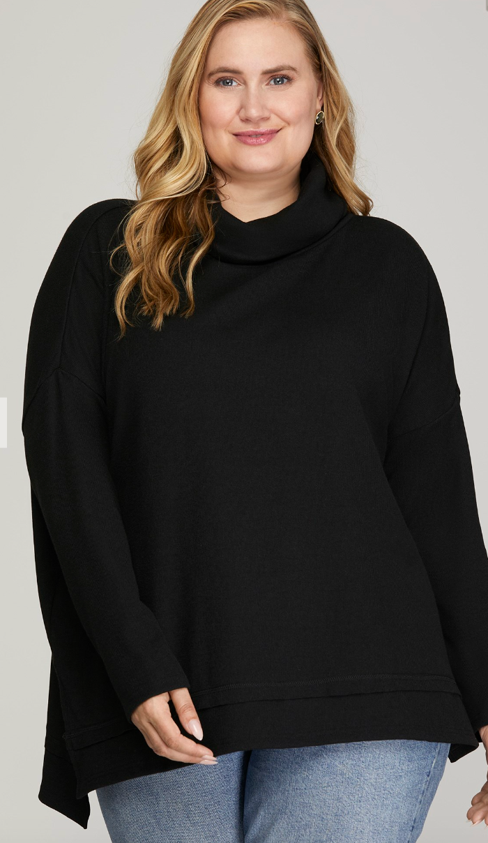 Midnight Drape Plus Size Top