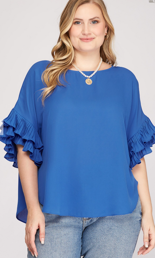 Royal Radiance Plus Size Top