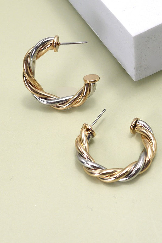 Twisted Hoop Earring