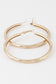 Wide Minimal Ribbed Hoop Earrings